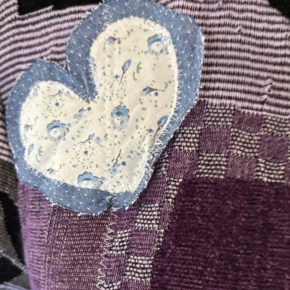 Patchwork Jacket With Purple And Black Accents - image 5